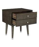 Cupertino Side Table With 2 Drawers