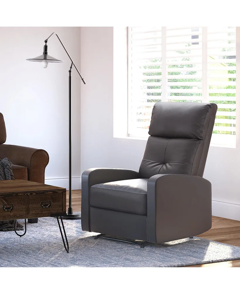 Leeah Leather Pushback Recliner