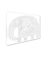 Miguel Balbas 'Big Elephant 1' Canvas Art - 24" x 18" x 2"