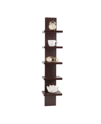 Kamal Entryway Multi-Hook Wall Shelf