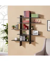 Danya B. Five Level Asymmetric Wall Shelf