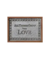 Danya B. "All Things Grow with Love" Framed Metal Art