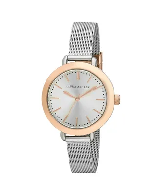 Laura Ashley Two Tone Rose Gold Mesh Watch