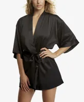 Jezebel Women's Muse Satin Lingerie Kimono Robe