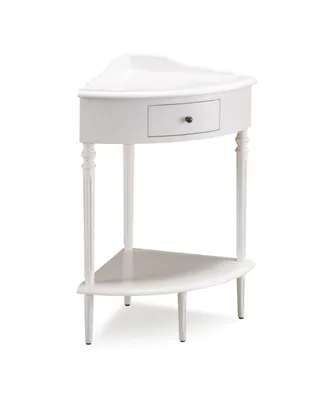 Leick Home Favorite Finds Corner Stand Table with Storage