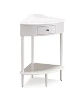 Leick Home Favorite Finds Corner Stand Table with Storage