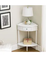 Leick Home Favorite Finds Corner Stand Table with Storage