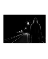 Patrick Foto 'Night Road' Canvas Art - 19" x 12" x 2"