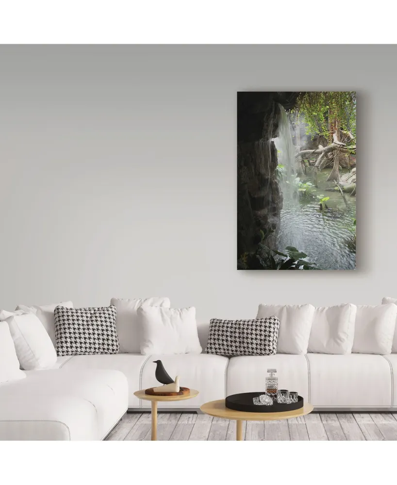 Robert Michaud 'Waterfall' Canvas Art - 24" x 16" x 2"