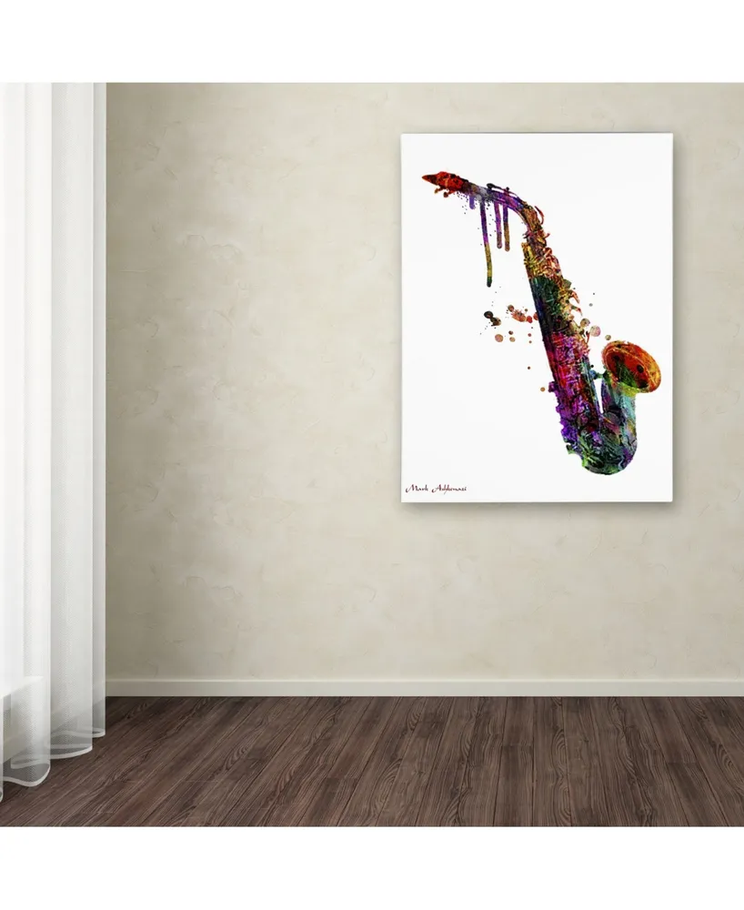 Mark Ashkenazi 'Saxophone Ii' Canvas Art - 32" x 24" x 2"