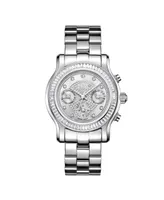 Jbw Women's Laurel Diamond (1/10 ct.t.w.) Stainless Steel Watch