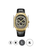 Jbw Men's Orion Diamond (1/8 ct.t.w.) 18k Gold Plated Stainless Steel Watch