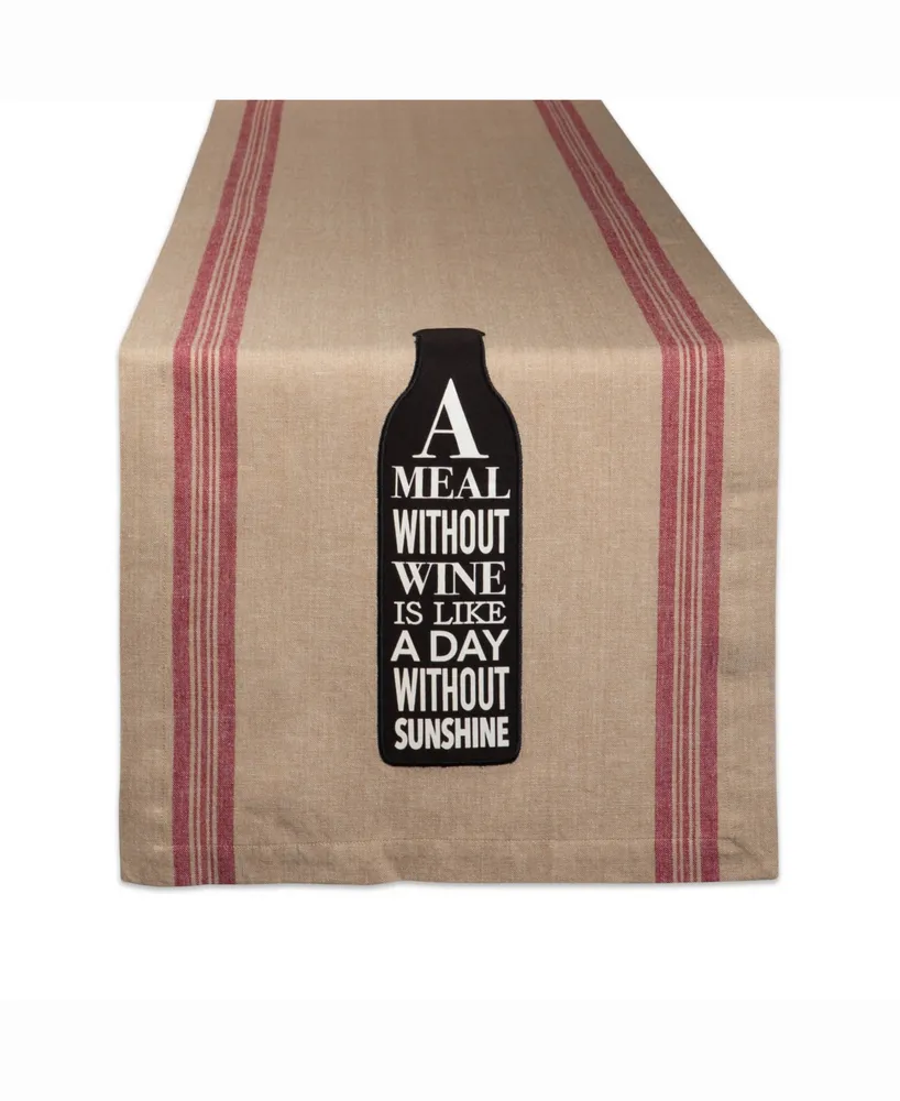 Wine and Sunshine Table Runner 14" X 72"