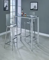 Augustas Bar Table with Glass Top