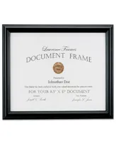 Lawrence Frames 185081 Black Document Picture Frame - 8.5" x 11"