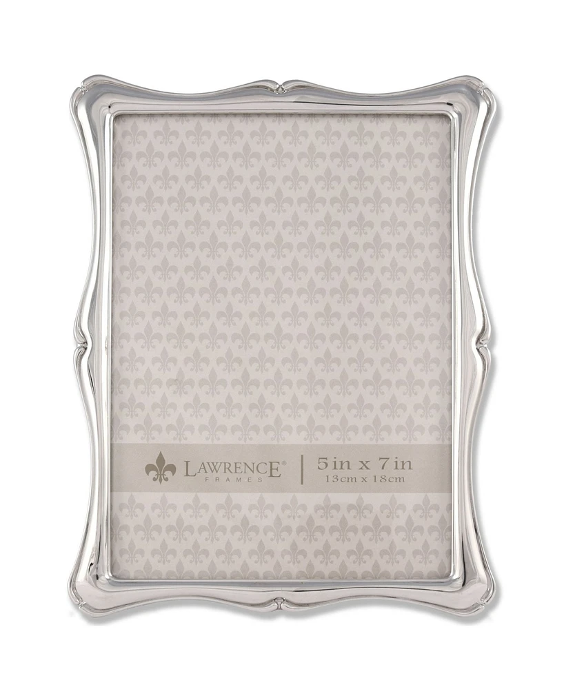 Lawrence Frames 710257 Silver Metal Romance Picture Frame - 5" x 7"