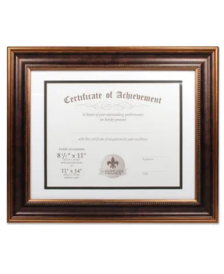 Lawrence Frames Dual Use Bronze Beaded Document Frame - 11" x 14"