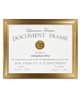 Lawrence Frames Sutter Burnished Gold Picture Frame - 8.5" x 11"