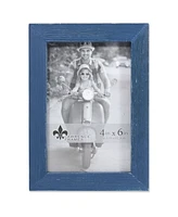 Lawrence Frames Charlotte Weathered Navy Blue Wood Picture Frame