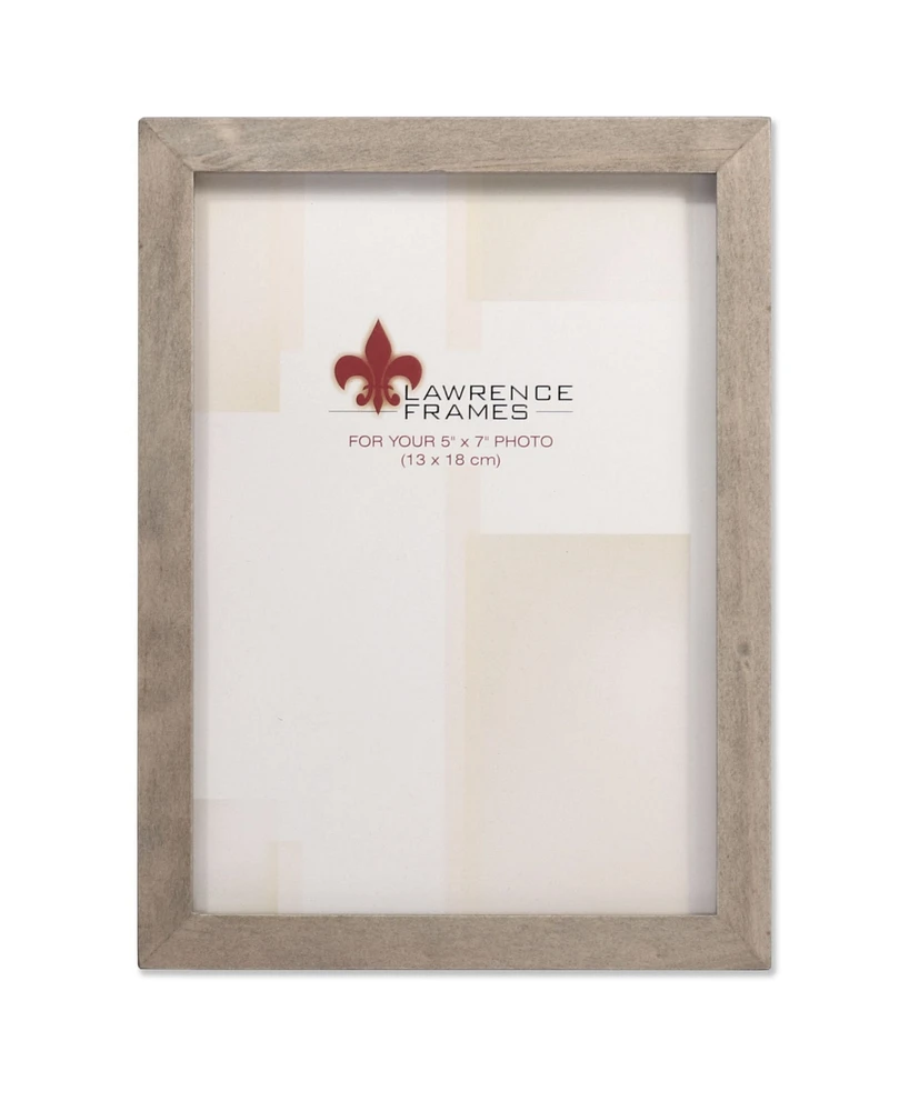 Lawrence Frames Gray Wood Picture Frame - Gallery Collection - 5" x 7"