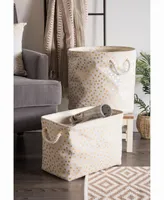 Design Import Storage Bin Dots, Round