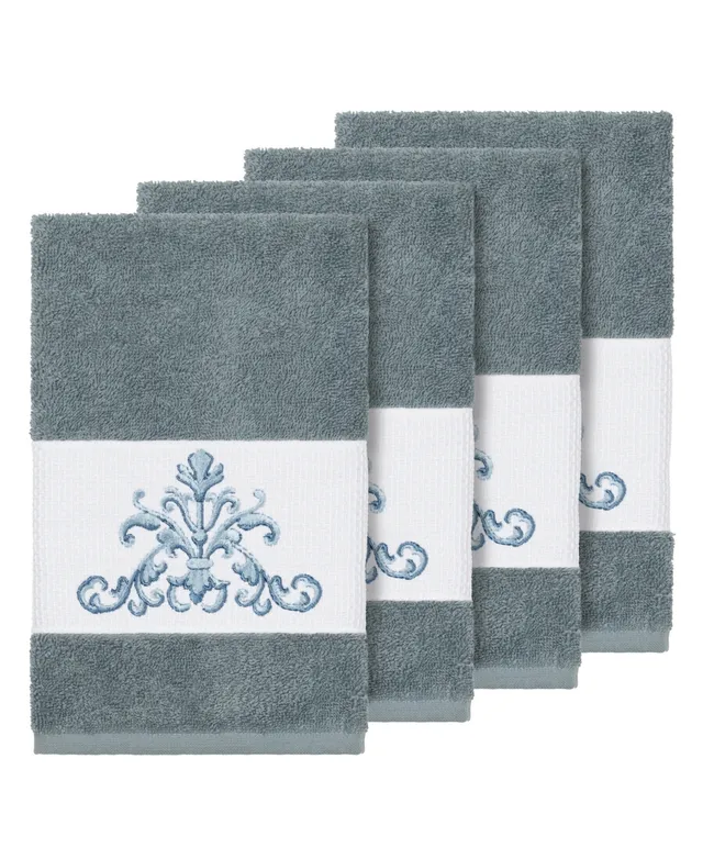 Enchante Home Gracious Turkish Cotton Hand Towel Set of 8 - Anthracite (Grey)