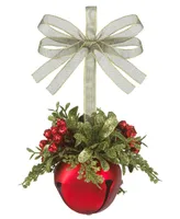 Kissing Krystals Mistletoe Sleigh Bell Red