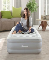 Beautyrest 14" Twin Sky Rise Raised Adjustable Comfort Coil Top Airbed with Express Pump