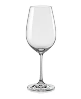 Red Vanilla Sandra All Purpose Wine Glass 15.25 oz Set of 6 - Clear