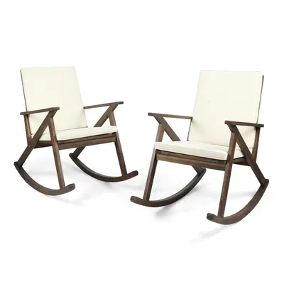 Gus Outdoor Rocking Chair (Set of 2)