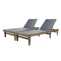 Sumrland Outdoor Chaise Lounge, Set of 2