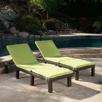 Jamaica Outdoor Chaise Lounge, Set of 2