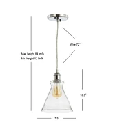 Jonathan Y Goldwater 7.5" Adjustable Drop Led Pendant