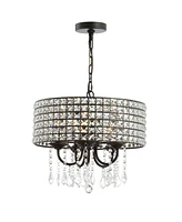 Jonathan Y Reese 17" Adjustable Led Drop Pendant