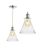 Jonathan Y Goldwater 7.5" Adjustable Drop Led Pendant