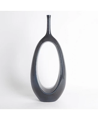 Global Views Open Oval Ring Vase