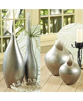 Global Views Platinum Stripe Vase