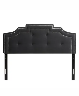CorLiving Aspen Crown Silhouette Headboard with Button Tufting