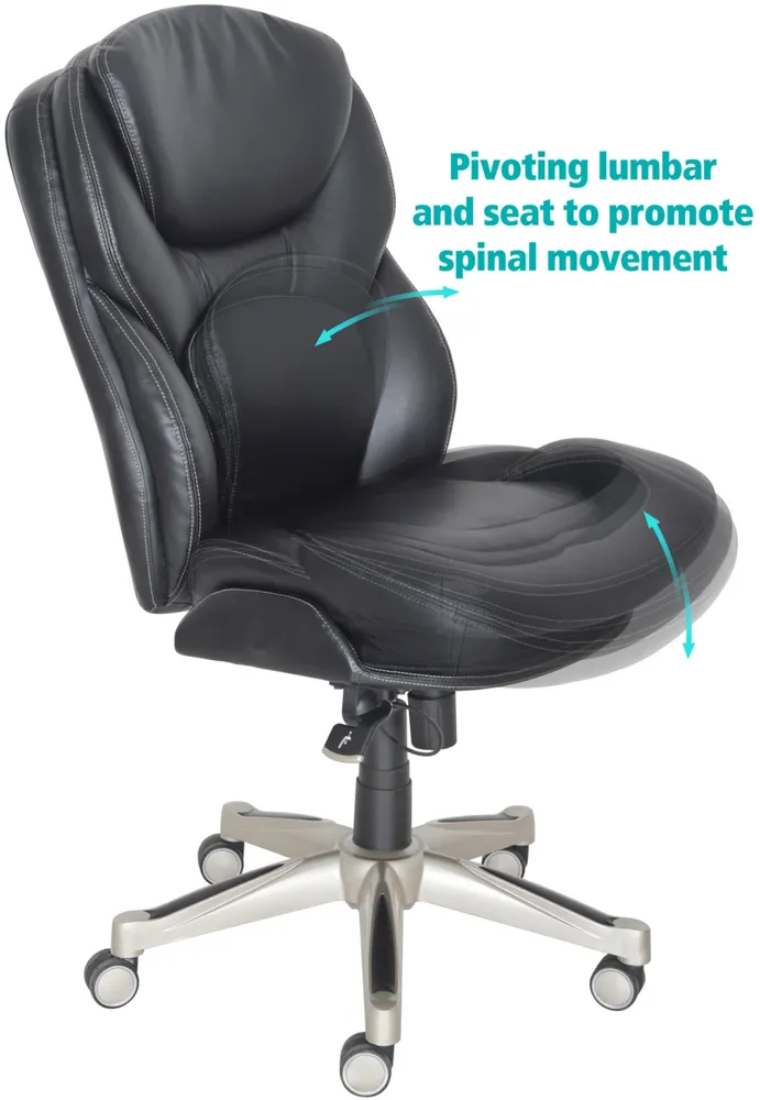 Serta Wellness Executive Leather Office Chair