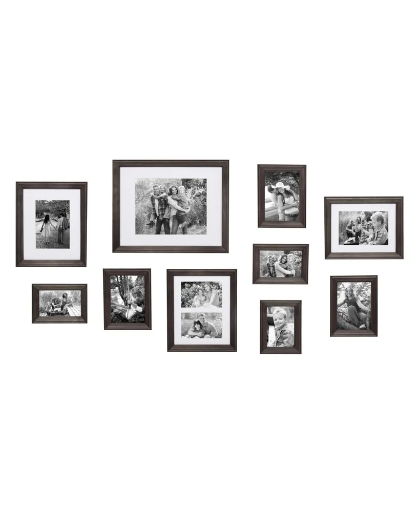 Kate and Laurel Bordeaux 10-piece Wood Gallery Wall Picture Frame