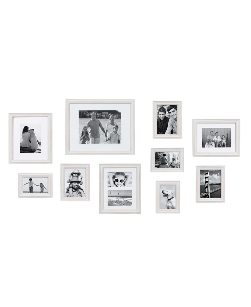Kate and Laurel Bordeaux Gallery Wall Wood Picture Frame Set