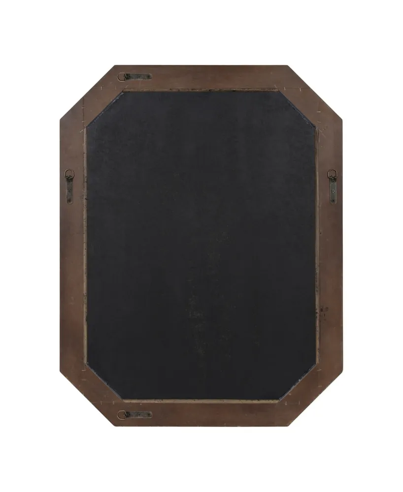 Kate and Laurel Palmer Wood Octagon Wall Mirror