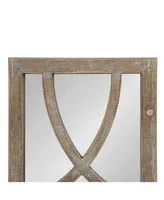 Kate and Laurel Tolland Wood Panel Wall Mirror