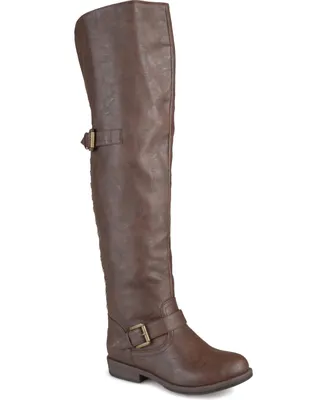 Journee Collection Women's Kane Wide Calf Over The Knee Boots