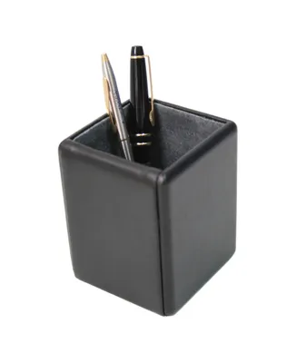 Royce New York Suede Lined Pen Pencil Organizer