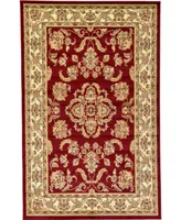 Bayshore Home Passage Psg5 Red 5' x 8' Area Rug