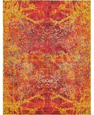 Bayshore Home Newwolf New3 Red Rug