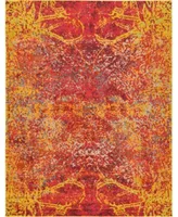 Bayshore Home Newwolf New3 Red Rug