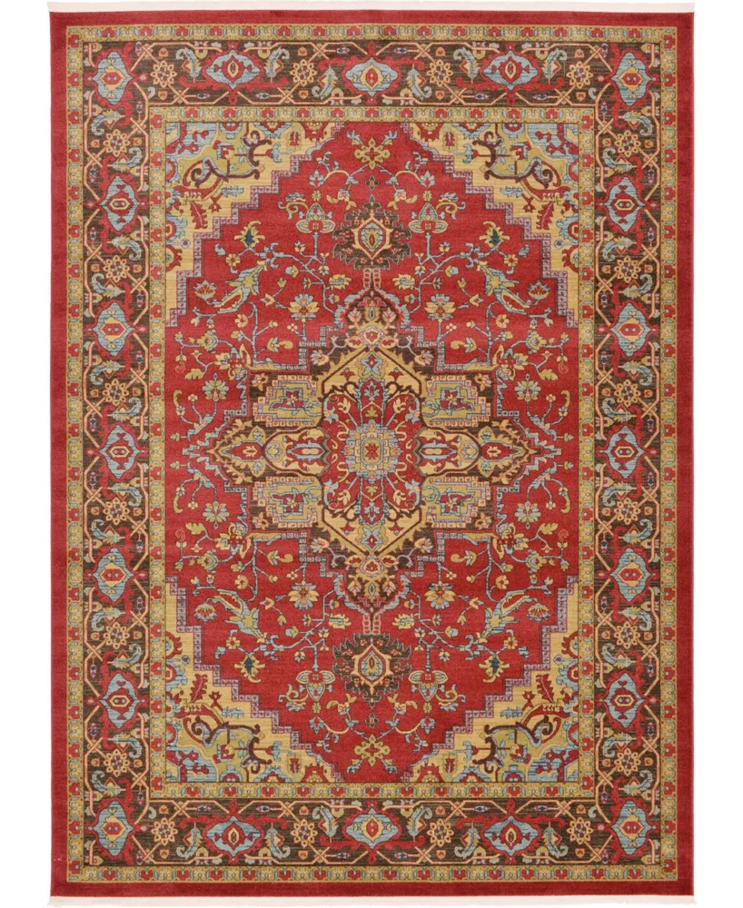 Bayshore Home Harik Har1 Red 8' 2" x 11' Area Rug