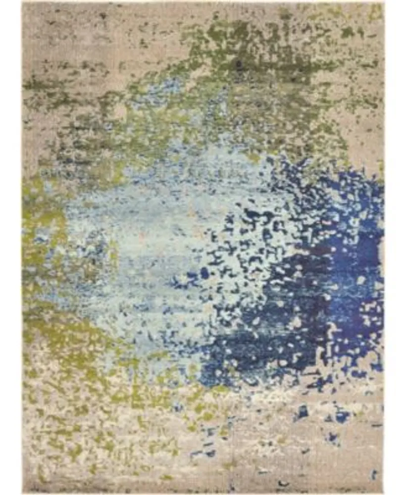 Bayshore Home Newwolf New2 Blue Rug